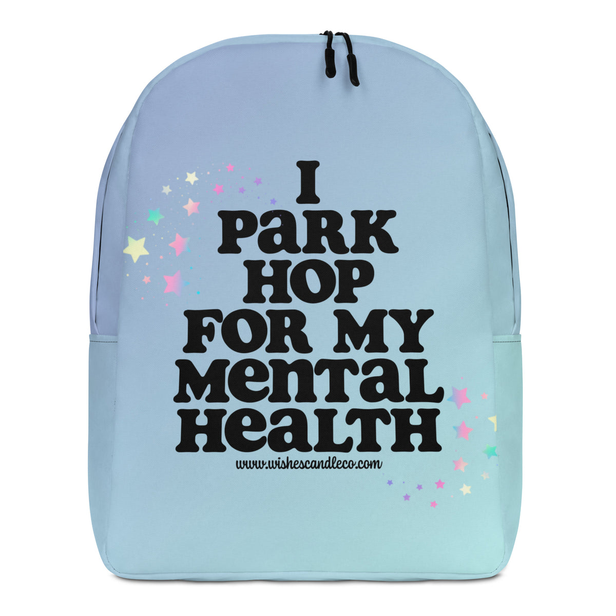 Blue I Park Hop For My Mental Health Minimalist Backpack 
