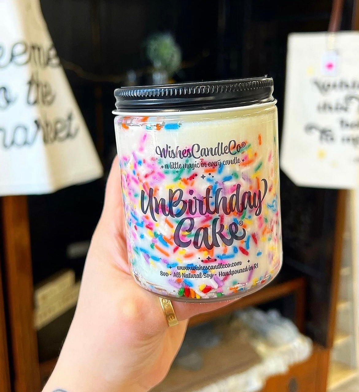 Unbirthday Cake® FREE HIDDEN PIN Candle Wishes Candle Co