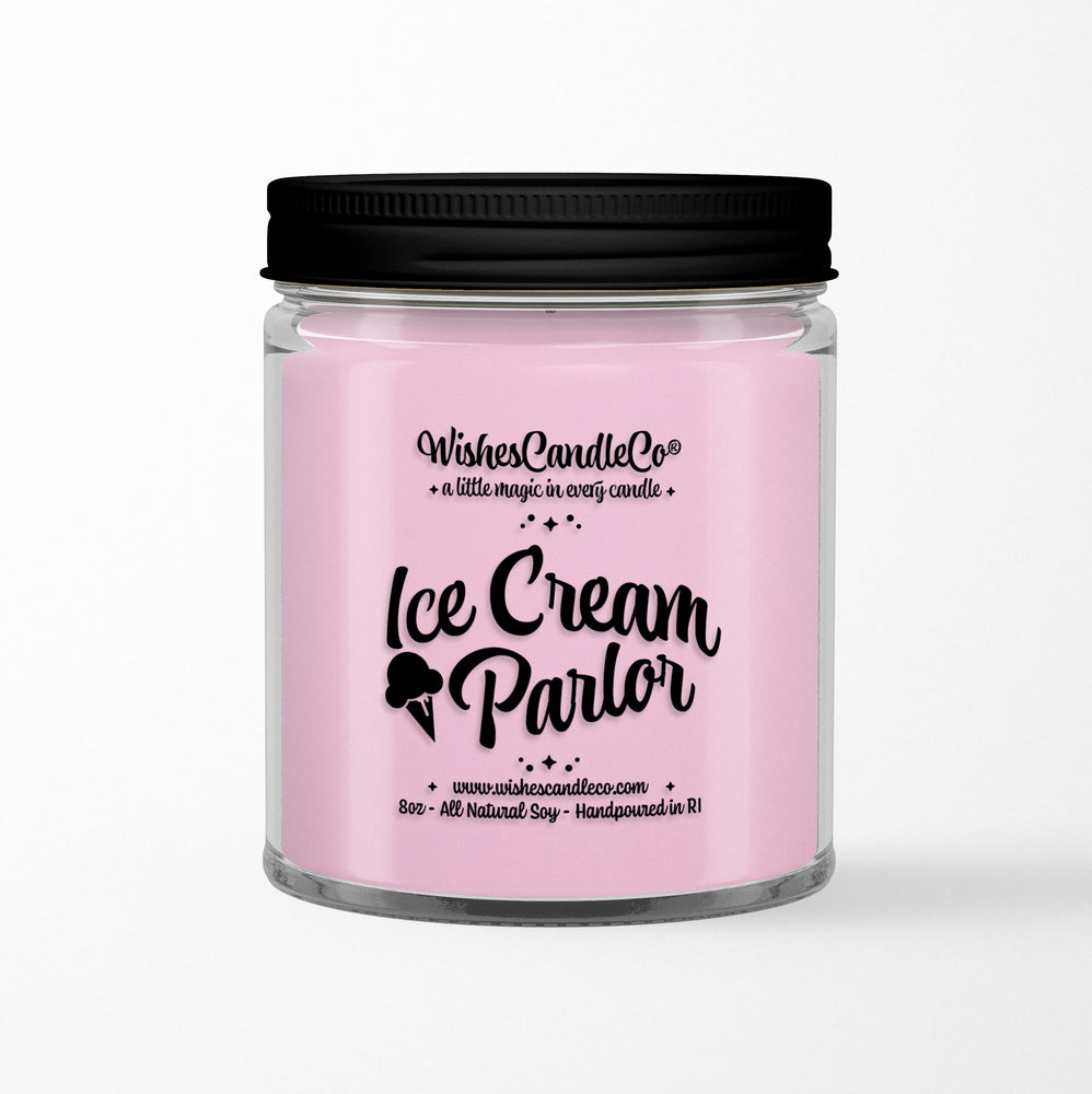 ice cream parlor 8oz pin candle