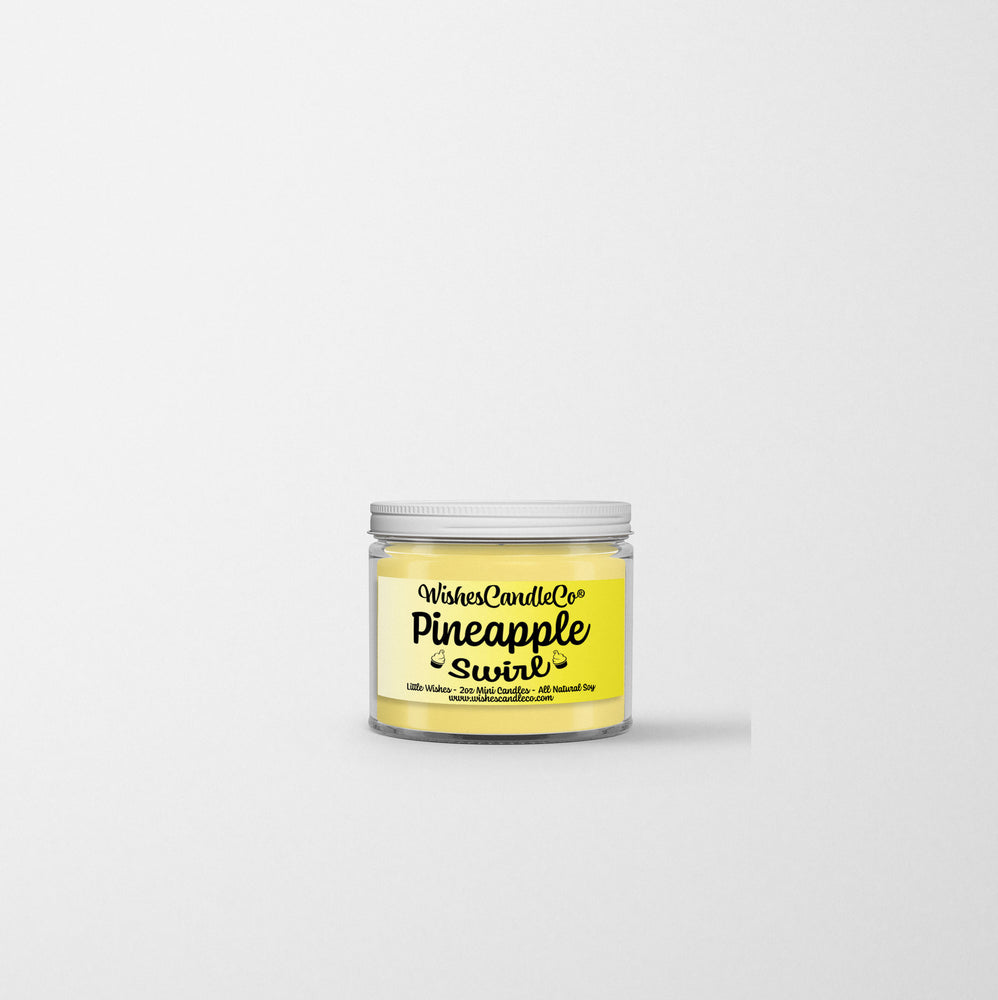 pineapple swirl 2oz sample candle
