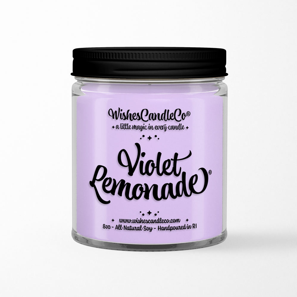 violet lemonade 8oz pin candle